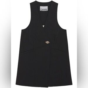 NWOT Ganni Sleeveless Blazer Dress